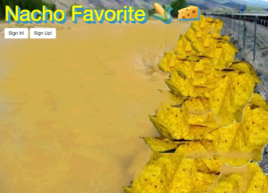 Nacho Favorite Home Page